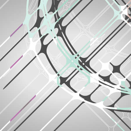 Abstract circles background, futuristic dynamic illustration.のイラスト素材