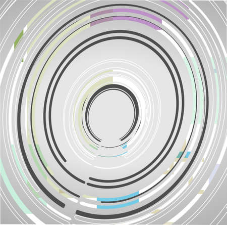Abstract technology circles background, dynamic illustration.のイラスト素材