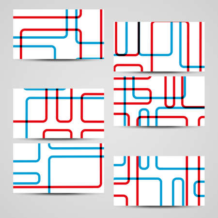 Vector business-card  set for your design, abstract Illustration.のイラスト素材