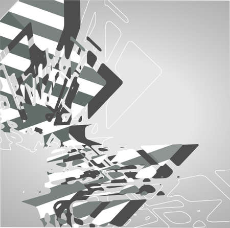 Futuristic background, geometric technology style illustration.のイラスト素材