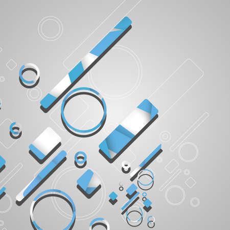 Colorful abstract circles background, dynamic illustration.のイラスト素材