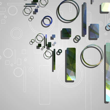 Colorful abstract circles backgroundのイラスト素材