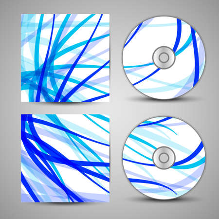 Vector cd cover  set for your designのイラスト素材