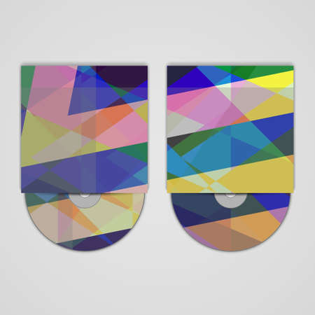Vector cd cover  set for your designのイラスト素材