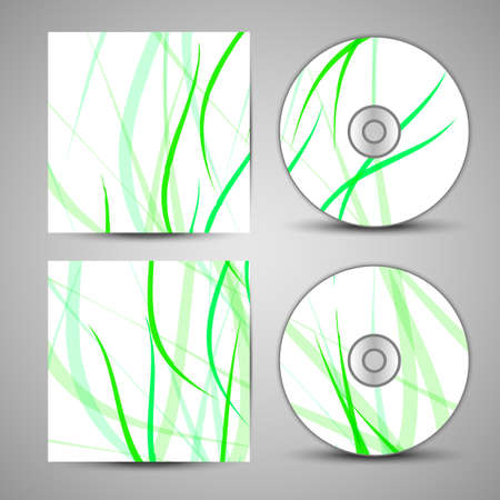 Vector cd cover  set for your designのイラスト素材