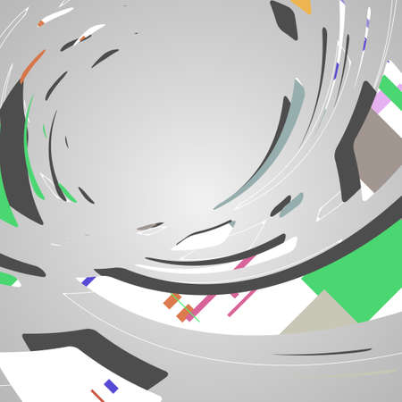 Abstract futuristic geometric shapesのイラスト素材