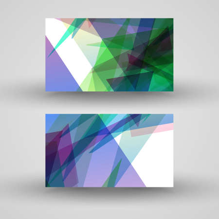 Vector business-card  set for your design, abstract Illustration.のイラスト素材