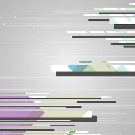 Abstract futuristic geometric shapes dynamic illustration.のイラスト素材