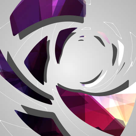 Abstract futuristic background dynamic illustration.のイラスト素材