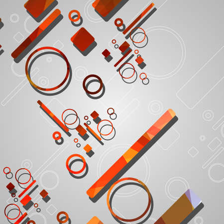 Colorful abstract circles background dynamic illustration.のイラスト素材