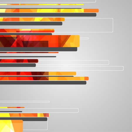 Abstract futuristic geometric shapes dynamic illustration.のイラスト素材