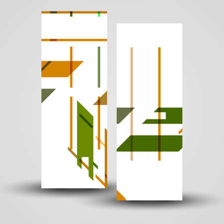 Vector banner set for your design, abstract Illustration.のイラスト素材