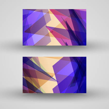 Vector business-card  set for your design, abstract Illustration.のイラスト素材