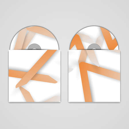 Vector cd cover  set for your design, abstract Illustration.のイラスト素材
