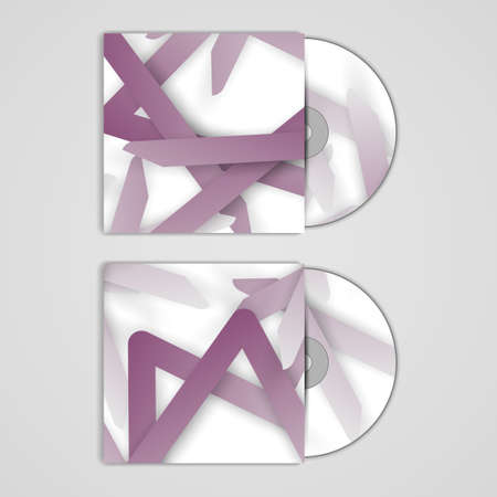 Vector cd cover  set for your design, abstract Illustration.のイラスト素材
