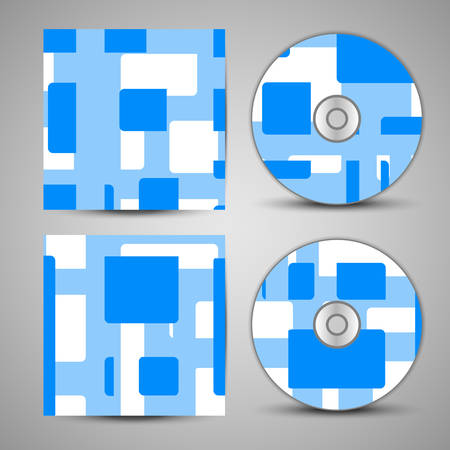 Vector cd cover  set for your design, abstract Illustration.のイラスト素材