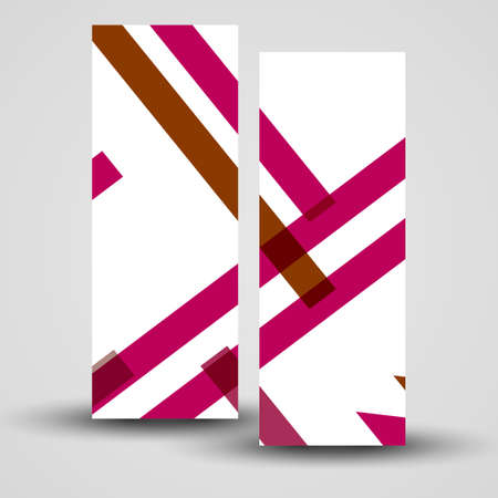 Vector banner set for your design, abstract Illustration.のイラスト素材