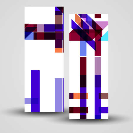 Vector banner set for your design, abstract Illustration.のイラスト素材