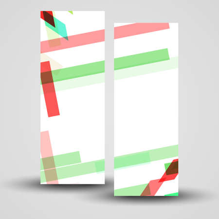 Vector banner set for your design, abstract Illustration.のイラスト素材