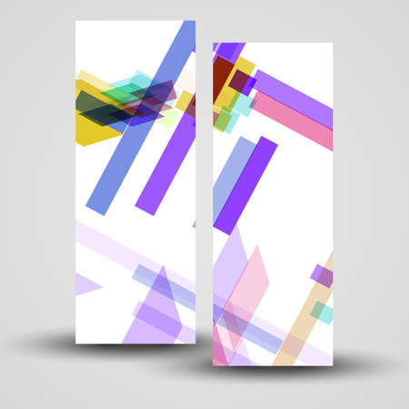 Vector banner set for your design, abstract Illustration.のイラスト素材