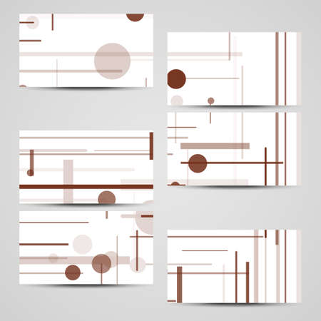 Vector business-card  set for your design, circuit board Illustration.のイラスト素材