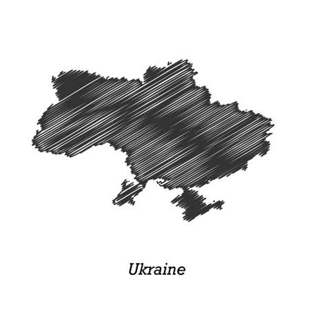 Ukraine map icon for your design, concept Illustration.のイラスト素材