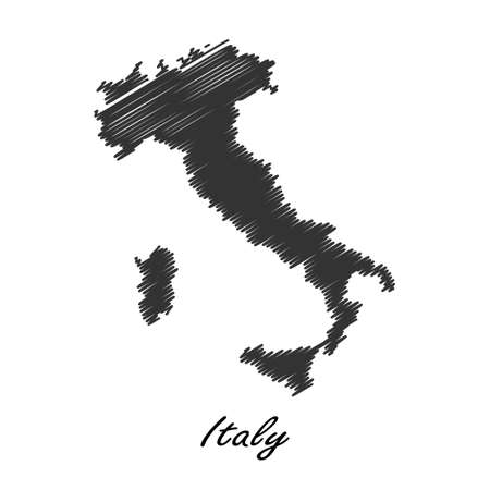Italy map icon for your design, concept Illustration.のイラスト素材