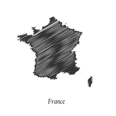 France map icon for your design, concept Illustration.のイラスト素材