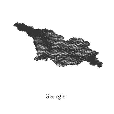 Georgia map icon for your design, concept Illustration.のイラスト素材