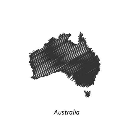Australia map icon for your design, concept Illustration.のイラスト素材
