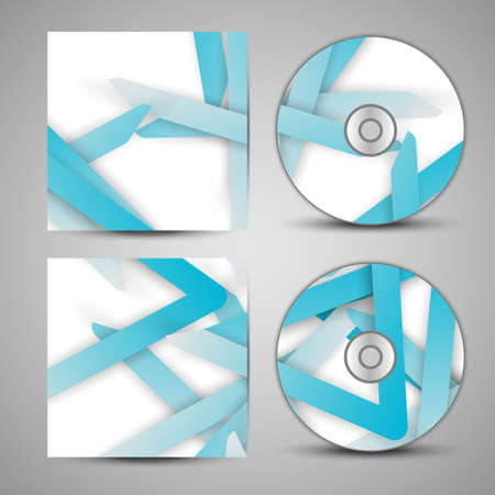 Vector cd cover  set for your designのイラスト素材