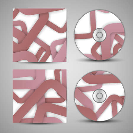 Vector cd cover  set for your designのイラスト素材