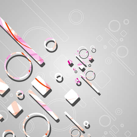 Colorful abstract circles backgroundのイラスト素材