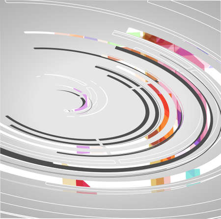 Abstract technology circles backgroundのイラスト素材