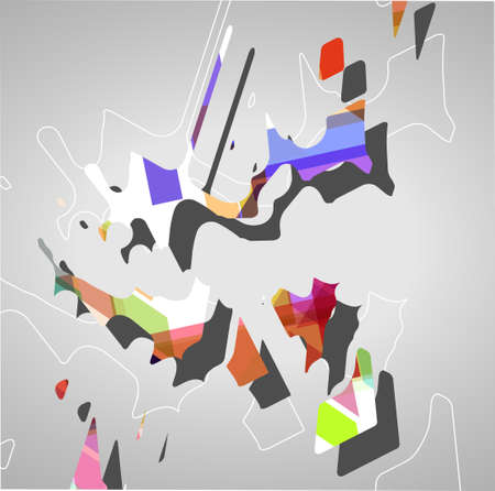 Futuristic background, geometric illustration.のイラスト素材