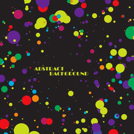 Abstract colorful frame of circlesのイラスト素材