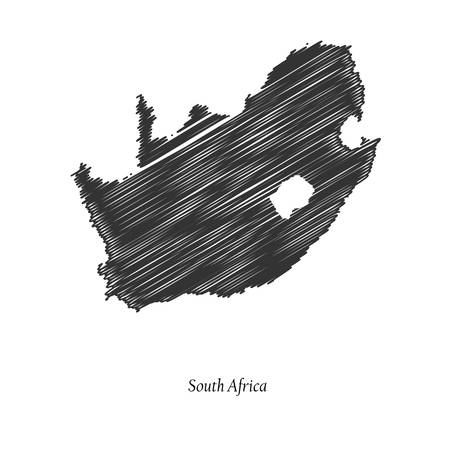 Map of South Africa for your designのイラスト素材