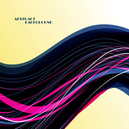 Abstract color wave backgroundのイラスト素材