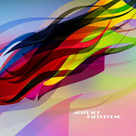 Abstract color wave backgroundのイラスト素材