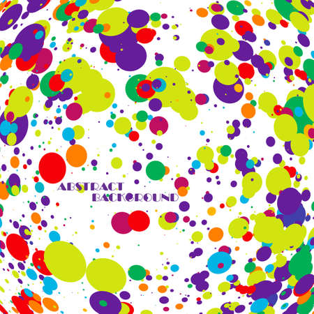 Abstract colorful frame of circlesのイラスト素材