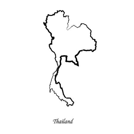 Map of Thailand for your designのイラスト素材