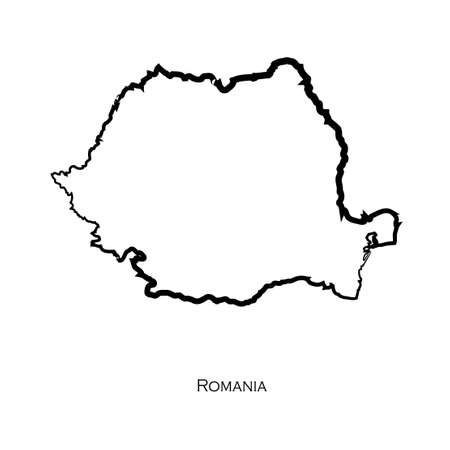 Romania map icon for your designのイラスト素材