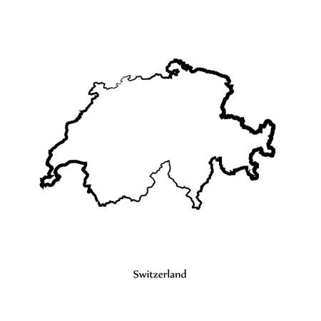 Switzerland map icon for your designのイラスト素材
