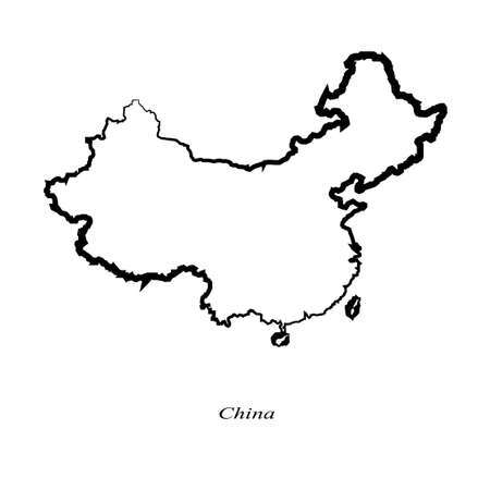 China map icon for your designのイラスト素材