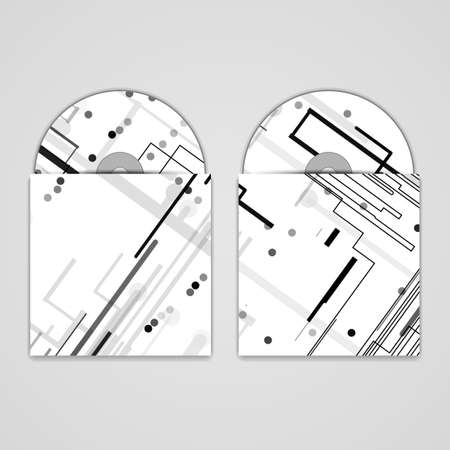 Vector cd cover  set for your designのイラスト素材