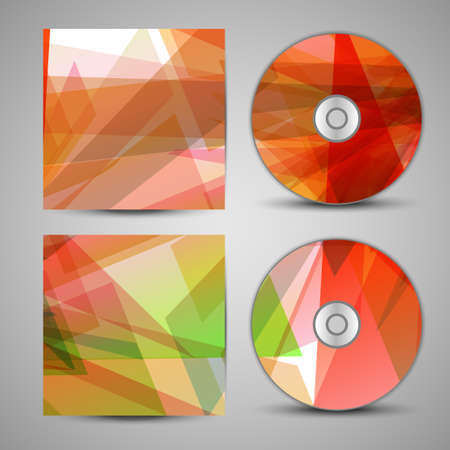 Vector cd cover  set for your designのイラスト素材