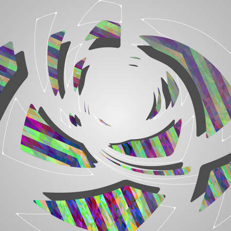 Abstract futuristic background dynamic illustration.のイラスト素材