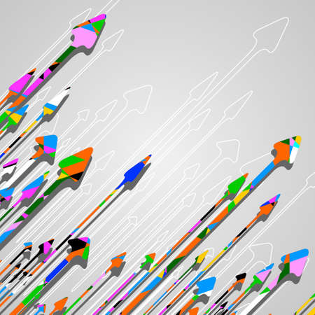 Arrow design background dynamic illustration.のイラスト素材