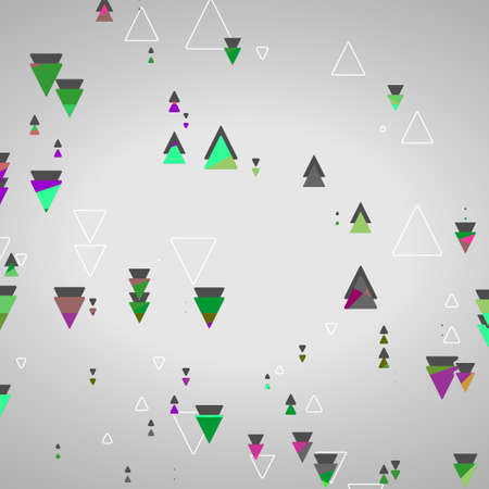 Abstract geometric shapes dynamic illustration.のイラスト素材