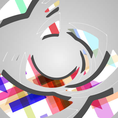 Abstract futuristic background dynamic illustration.のイラスト素材